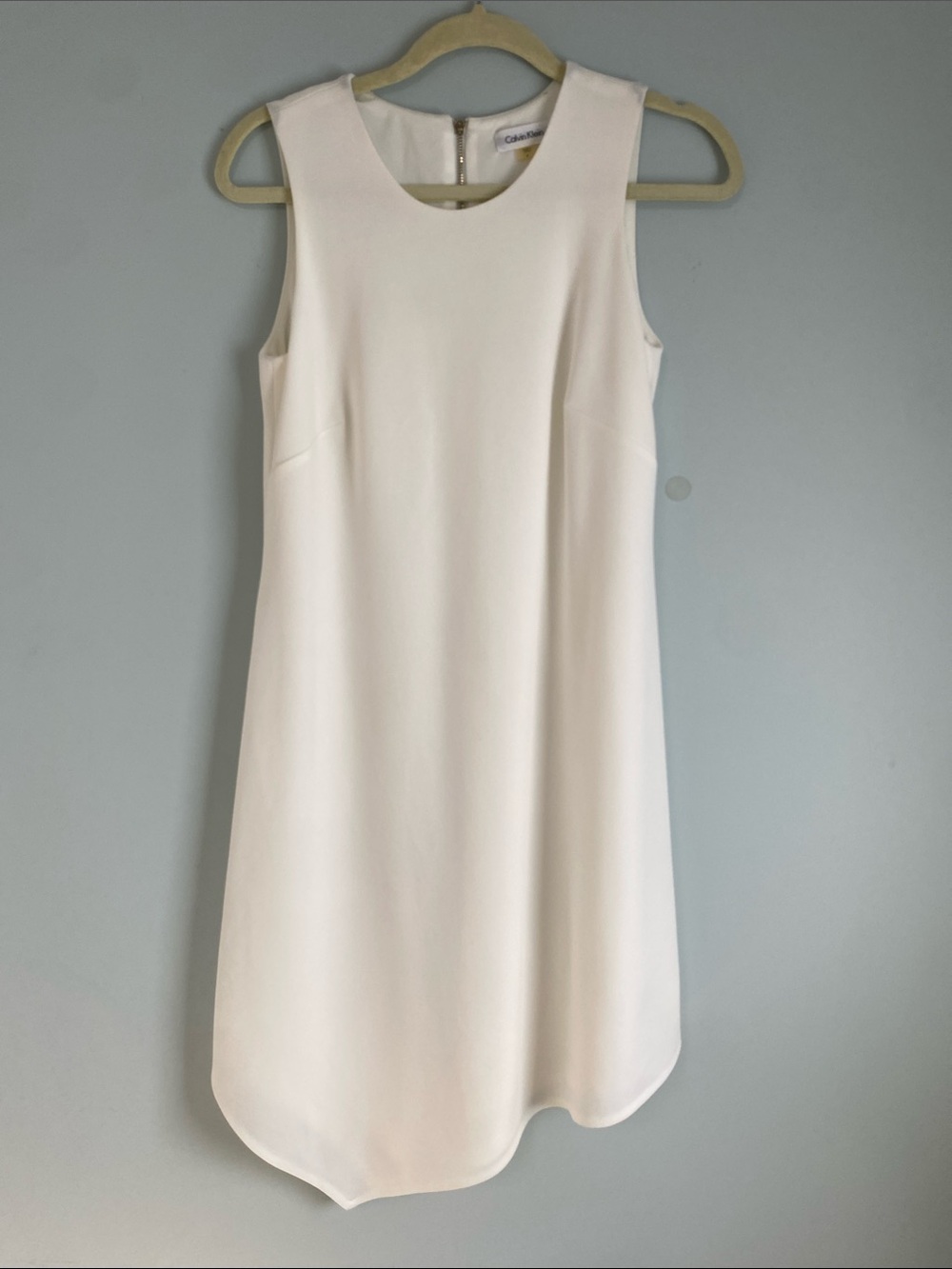 Calvin Klein Ivory Sleeveless  Dress